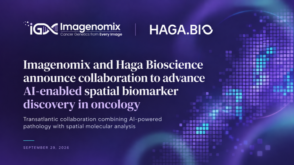Imagenomix and Haga Bioscience collaboration announcement